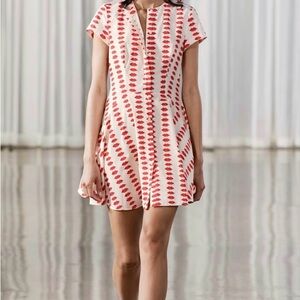 NWT Zara Lip Print Mini Dress, size Medium